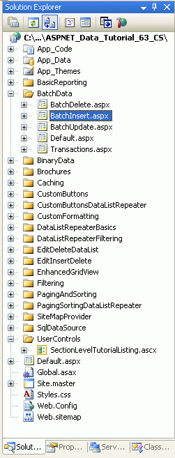 为 SqlDataSource-Related 教程添加 ASP.NET 页