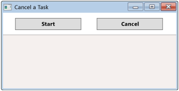 带有“取消”按钮对话框的 WPF 窗口